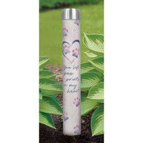 "Paw Prints" Mini Memorial Pole with Stake