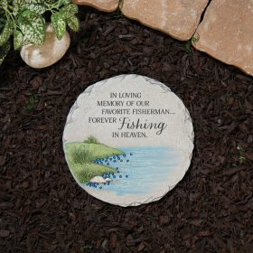 "Forever Fishing" Beadworks™ Garden Stone