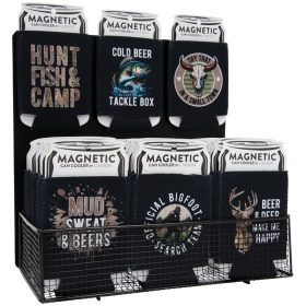 "Masculine" 36 Piece Magnet assortment with Display