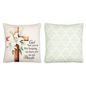 "In His Keeping" Pillow
