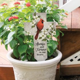 "Always And Forever" Cross Garden Stake