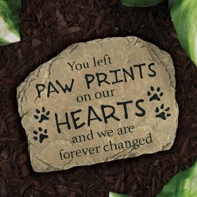"Paw Prints" Garden Stone