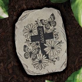 "Blessed Cross" Garden Stone