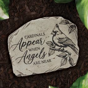 "Cardinals Appear" Garden Stone