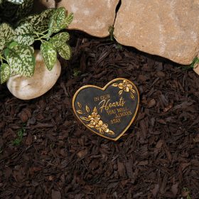"In Our Hearts" Mini Garden Stones