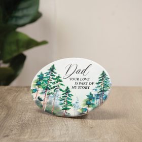 "Dad" Oval Easel Plaque