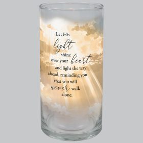 "His Light" Hurricane Candle