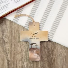 "Faith in God" Cross Ornament