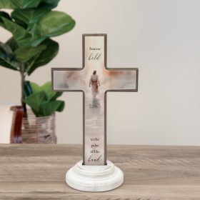 "His Hand" Wood Composite Cross