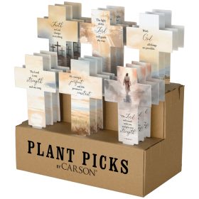 18 Pc "Religious" Cross Pick Assortment with Free Display