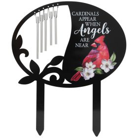 "Cardinals Appear" Chime Stake