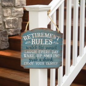 "Retirement Rules" Metal Wall Décor