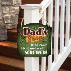 "Dad's Shop" Metal Wall Décor