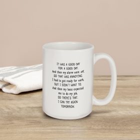 "Good Day" Boxed Mug