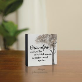 "Grandpa" Mini Square Sitter