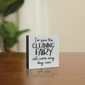 "Cleaning Fairy" Mini Square Sitter