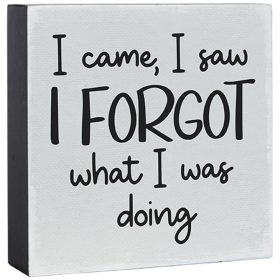 "I Forgot" Mini Square Sitter