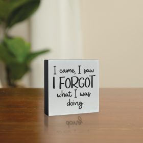 "I Forgot" Mini Square Sitter