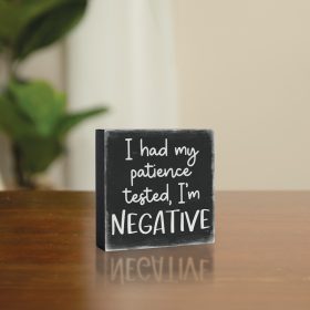 "Negative" Mini Square Sitter