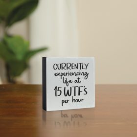 "15 WTFs" Mini Square Sitter