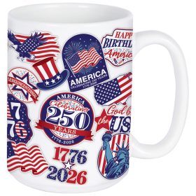 "250 Years Sticker look" Boxed Mug