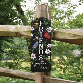"Friends Gather Here" 18" Metal Wall Décor