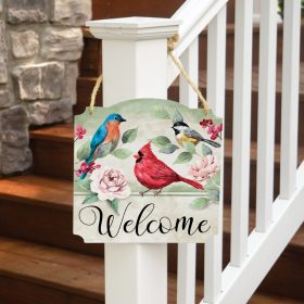 "Songbird Welcome" Metal Wall Décor