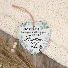 "Baptism" Heart Ornament