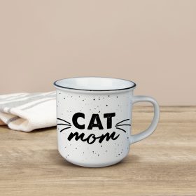 "Cat Mom" Vintage Mug
