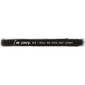 "Roll My Eyes" Skinny Message Bar