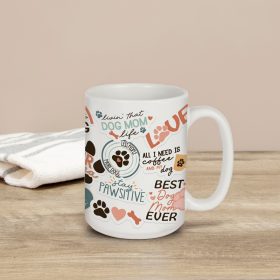 Dog Mom Sticker Boxed Mug