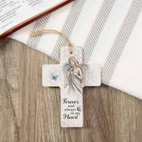 Forever and Always  - Cross Ornament