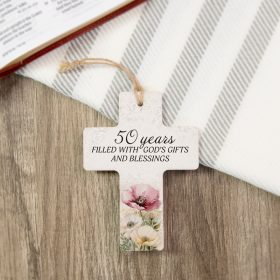 50 Years - Cross Ornament
