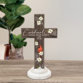 Cardinals Appear - Wood Composite Cross