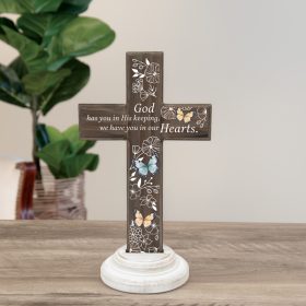 In His Keeping  - Wood Composite Cross