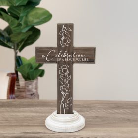 Beautiful Life - Wood Composite Cross