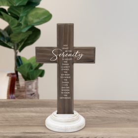 Serentiy Prayer - Wood Composite Cross