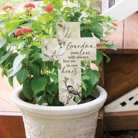 Grandma Cross Garden Stake