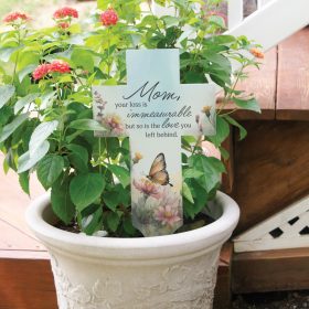 Mom Cross Garden Stake