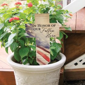 Fallen Hero Cross Garden Stake