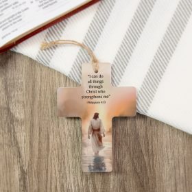 "Through Christ" Cross Ornament