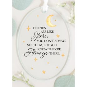 "Friends Stars" Glass Ornament