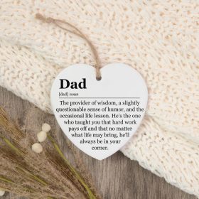 "Dad"" Heart Ornament