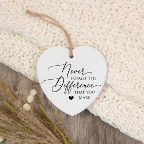 "Difference You Make"" Heart Ornament