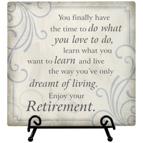 "Retirement" Easel Plaque