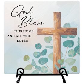 "Bless This Home" Easel Plaque