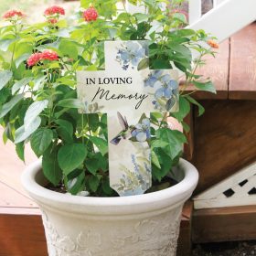 "Loving Memory" Cross Garden Stake