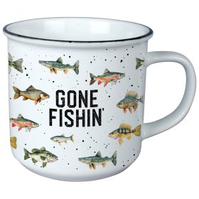"Gone Fishin" Vintage Mug