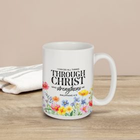 "Through Christ" Boxed Mug