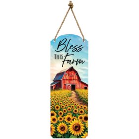 "Bless This Farm" 18" Metal Wall Décor